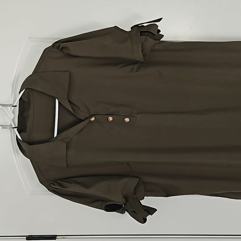 Olive green dress